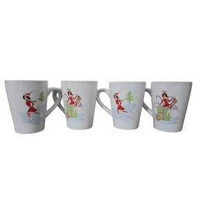 Wendoverlane Designed by Mary Kober Christmas Holiday Mugs Set of 4 SEE Last Pic